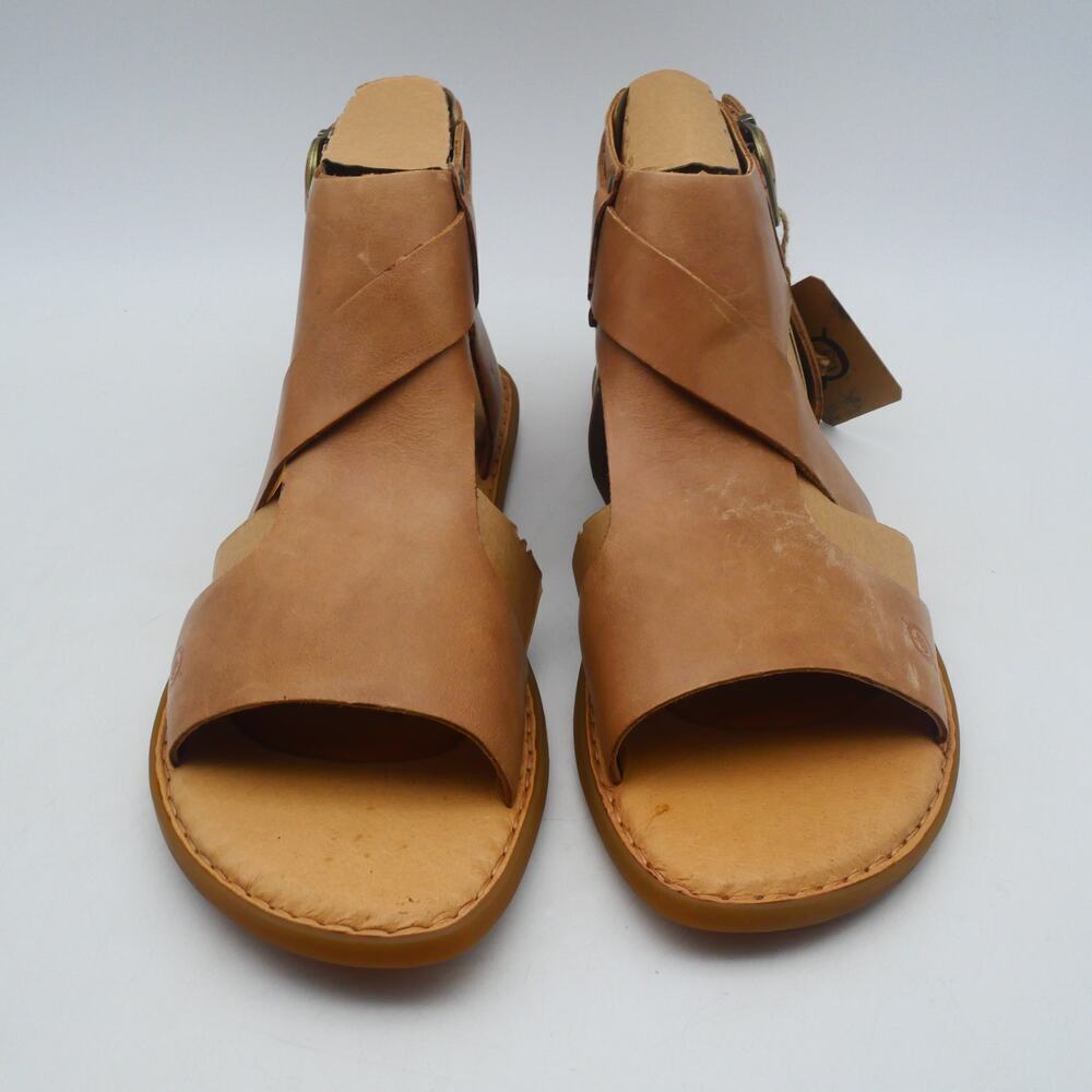 NEW Born Marlowe Women's 11 Sandals Brown Tan Leather Fisherman Cottage Core - Picture 5 of 8